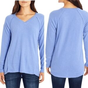 Wildfox Haley Brushed Thermal Sweater in Purple Orchid Size Small NWT